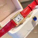 New 2024 Cartier Must de Cartier Tank Vermeil Gold Diamond-set Watches